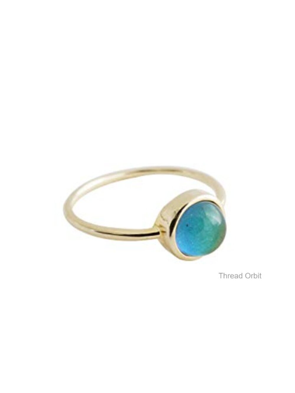 18k Gold Plated Mood Ring - Stacking Ring - Size 7